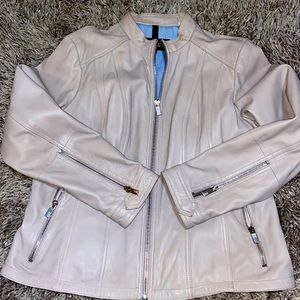 Black Rivet LEATHER Zip up Jacket